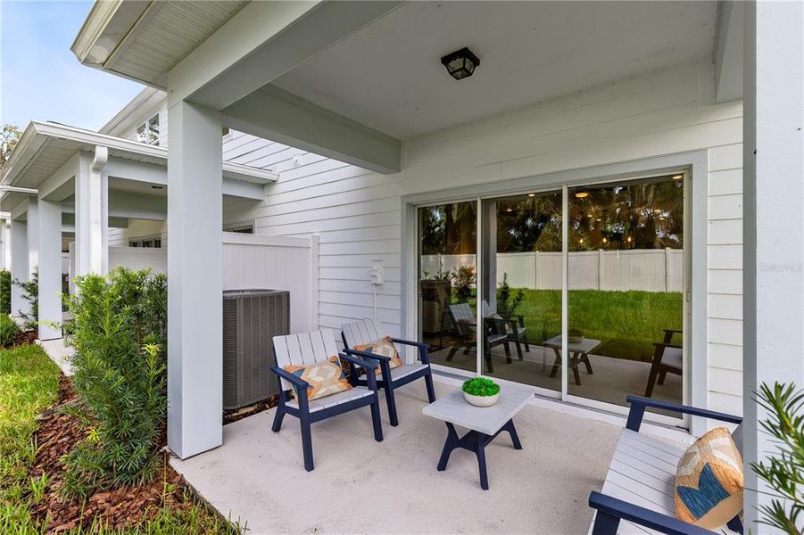 Exterior details and patio area of a home in , Sanford (Image 23).