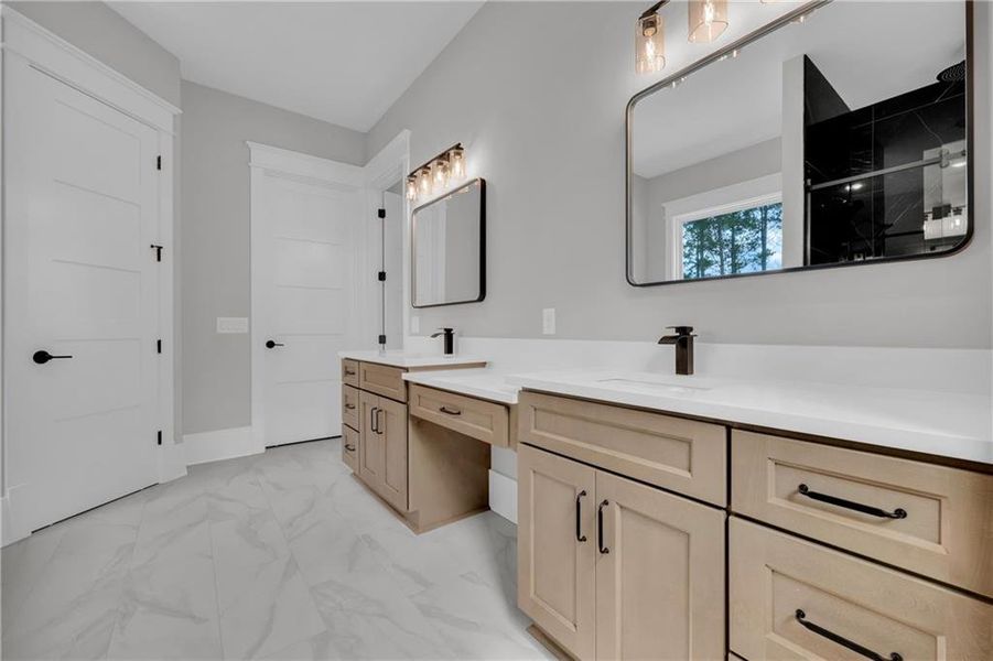 Furnished interior view inside a new home in , Monroe (Image 51).