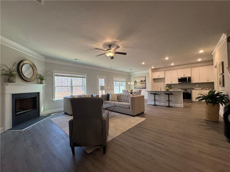 Furnished interior view inside a new home in Tuscany Hills, Douglasville (Image 7).
