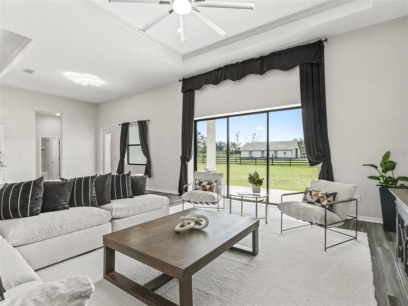 Furnished interior view inside a new home in , Ocala (Image 60).