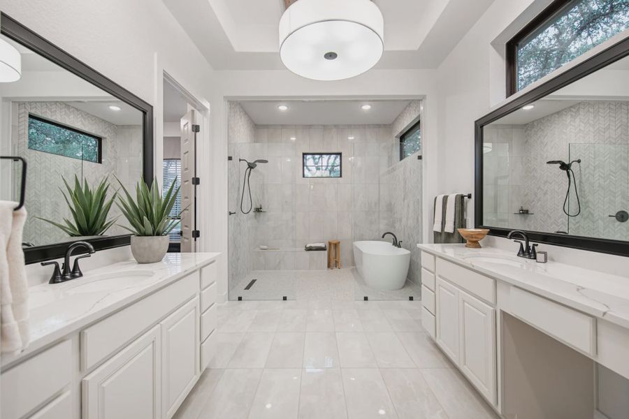 Representative furnished interior of a home built from the Kaylee by Chesmar Homes in Heimer Estates at Garden Ridge, Fulshear (Image 11).