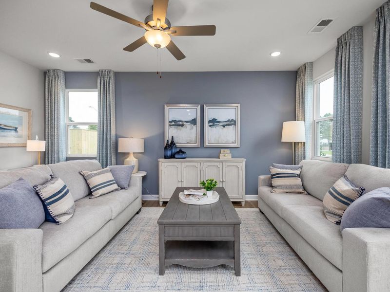 Representative furnished interior of a home built from the The Graham Exterior by Davidson Homes LLC in Springvale, Willow Spring (Image 9).