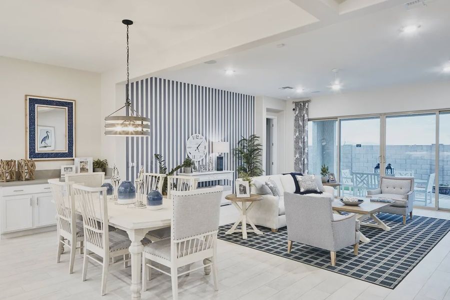 Representative furnished interior of a home built from the Atwood by Elliott Homes in Valencia at Granite Vista, Waddell (Image 8). Representative furnished interior of a home built from the Atwood by Elliott Homes in Valencia at Granite Vista, Waddell (Image 8).