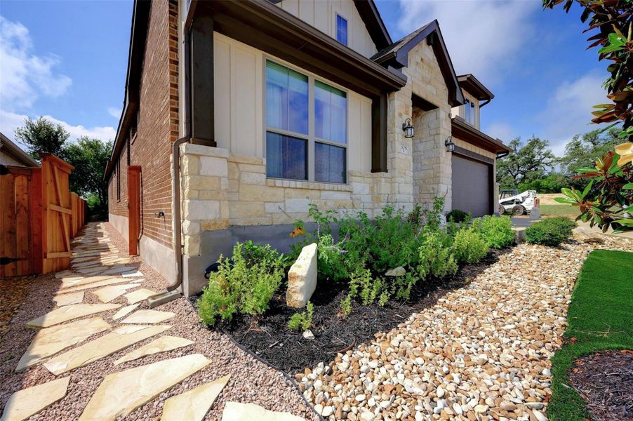 Front exterior of a new home in , San Marcos, TX, highlighting curb appeal (Image 25).