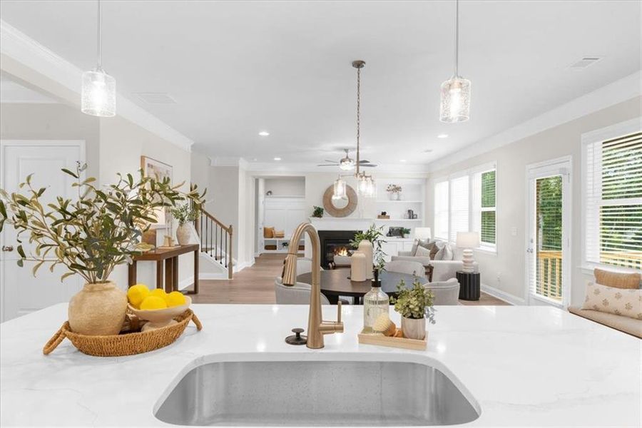Furnished interior view inside a new home in River Rock, Ball Ground (Image 7).