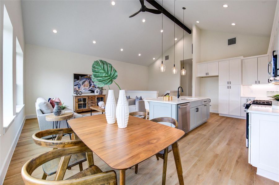 Furnished interior view inside a new home in , Houston (Image 17). Furnished interior view inside a new home in , Houston (Image 17).