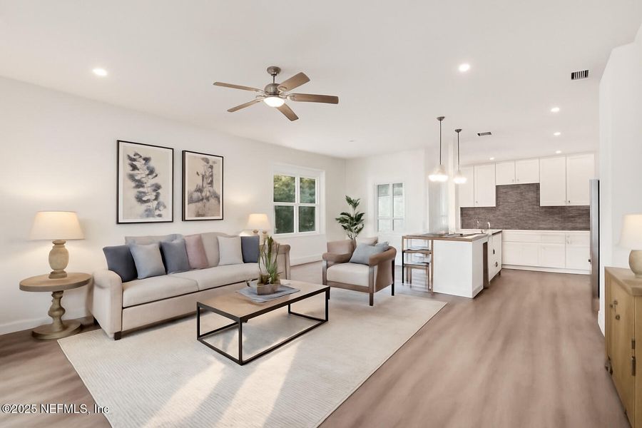 Furnished interior view inside a new home in , Deland (Image 10).