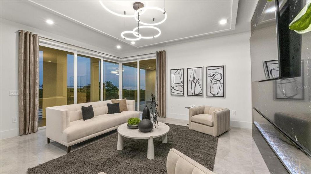 Furnished interior view inside a new home in Legends Bay, Bradenton (Image 12).