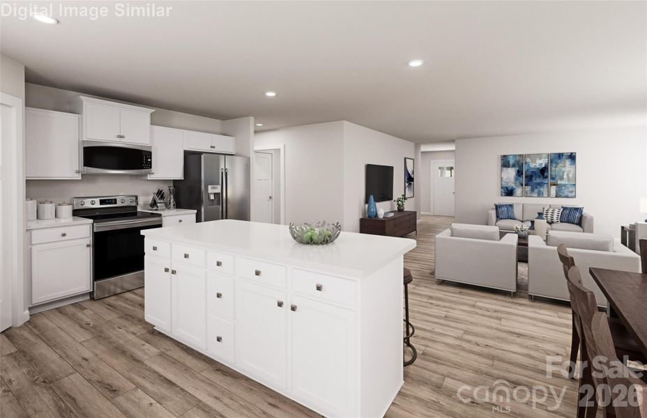 Stay part of the moment. An open floor plan designed for real living.