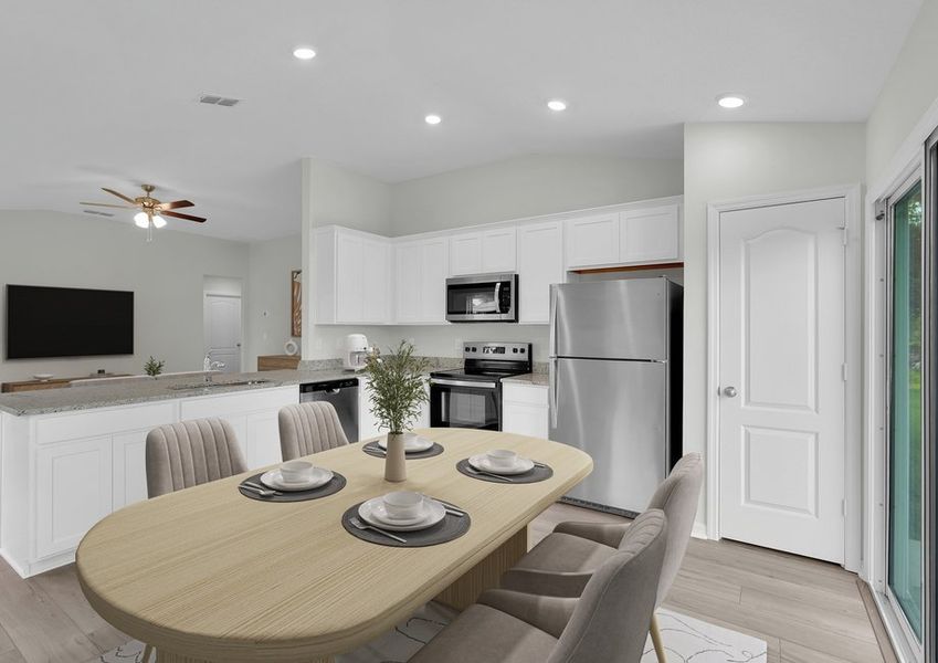 Test out new recipes in the Pecan's kitchen