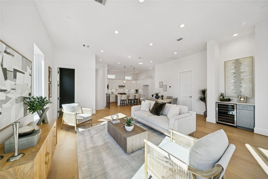 Furnished interior view inside a new home in West 21st Residences, Houston (Image 5).