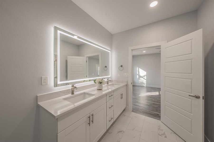 Furnished interior view inside a new home in , Dallas (Image 11). Furnished interior view inside a new home in , Dallas (Image 11).