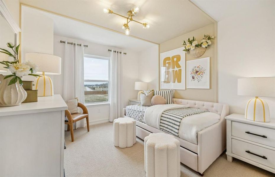 Secondary bedroom *model representation