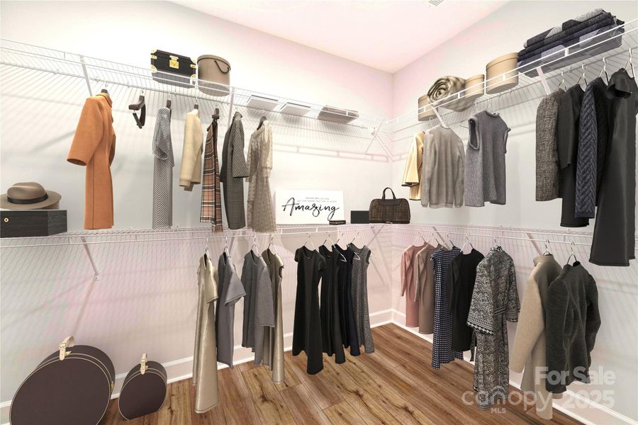 Yes, a dream walk in main closet.