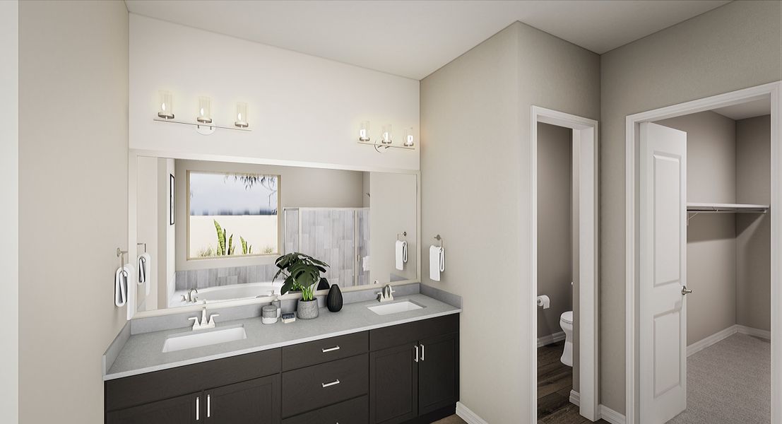 Representative furnished interior of a home built from the Mandarin Plan 5010 by Tri Pointe Homes in Whispering Hills, Laveen (Image 7).