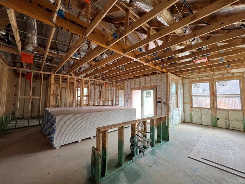 In-progress construction of a new home in Rolling Glen, Hutto, TX (Image 17).