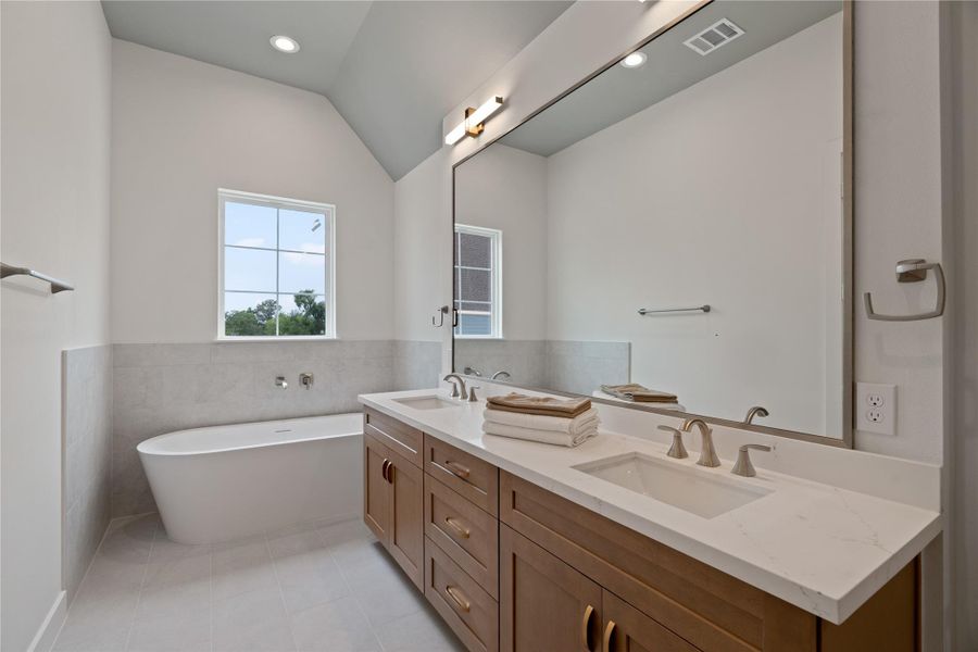 Furnished interior view inside a new home in , Houston (Image 25).