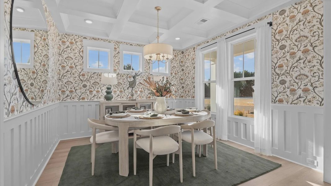 Furnished interior view inside a new home in Creeks at Midway, Anderson (Image 6).
