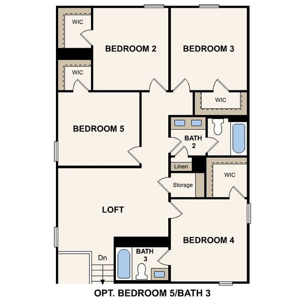 2D floor plan layout of this home in Sperling Farms, Ferris, TX (Image 4).