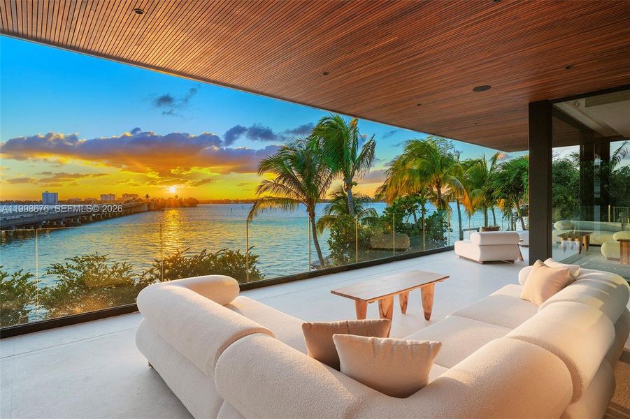 Exterior details and patio area of a home in , Bay Harbor Islands (Image 23).