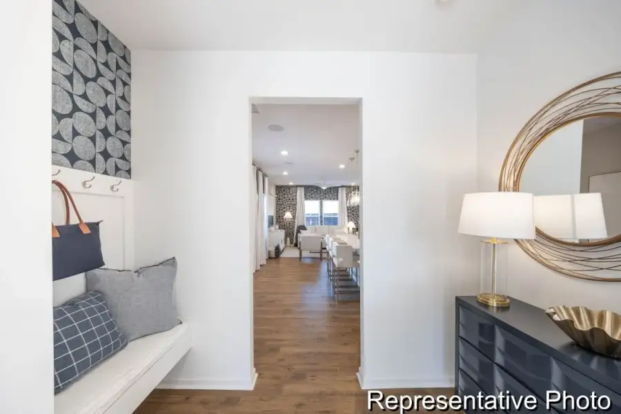 Furnished interior view inside a new home in Village Heights TH, Greensboro (Image 3).