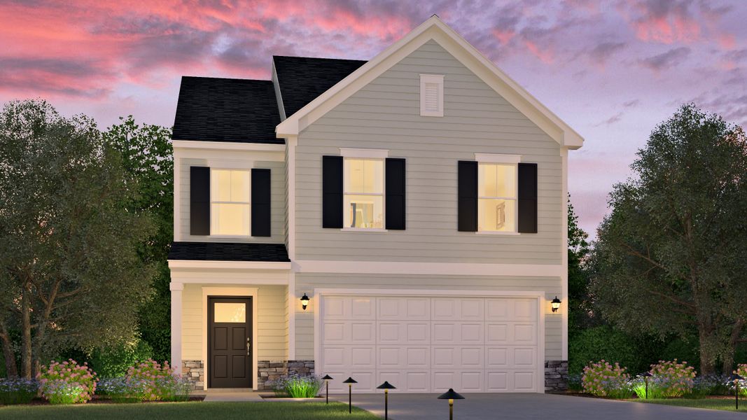 Representative exterior photo of a completed home built from the Keystone by Veranda Homes in Hitchcock Preserve, Aiken, SC (Image 23).