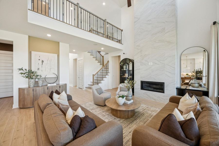Furnished interior view inside a new home in Ryehill, Sugar Land (Image 11).