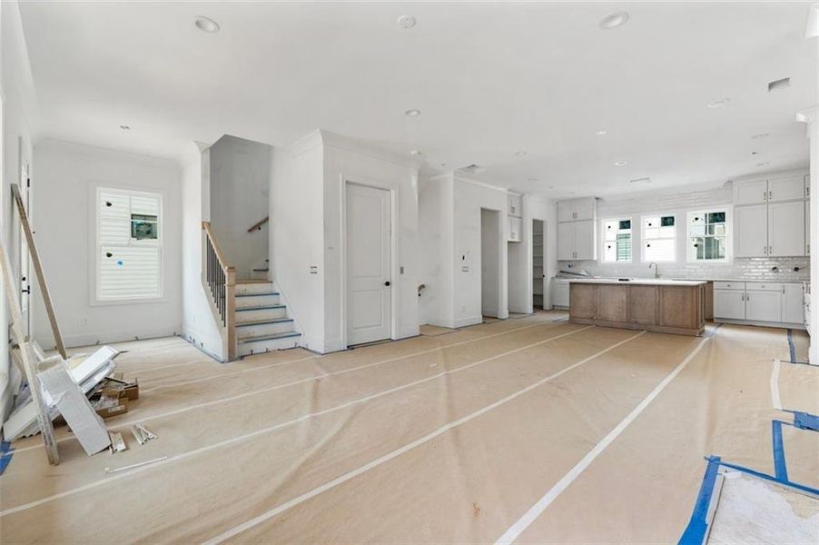 In-progress construction of a new home in , Alpharetta, GA (Image 26).