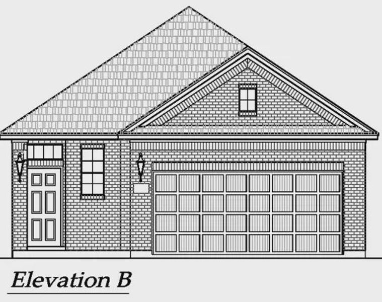 Exterior rendering of this home design in Heartland 40's, Heartland, TX (Image 8).