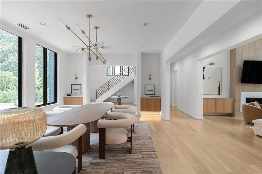 Furnished interior view inside a new home in , Atlanta (Image 45).