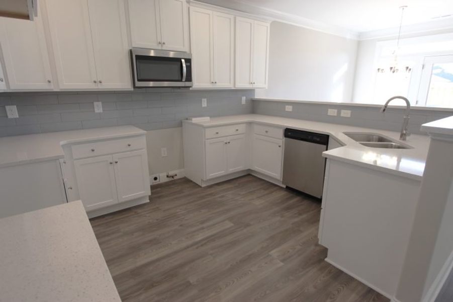 Representative furnished interior of a home built from the Cayman by Keystone Homes NC in Weybridge, Burlington (Image 9).