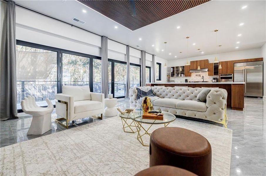 Furnished interior view inside a new home in , Marietta (Image 9).