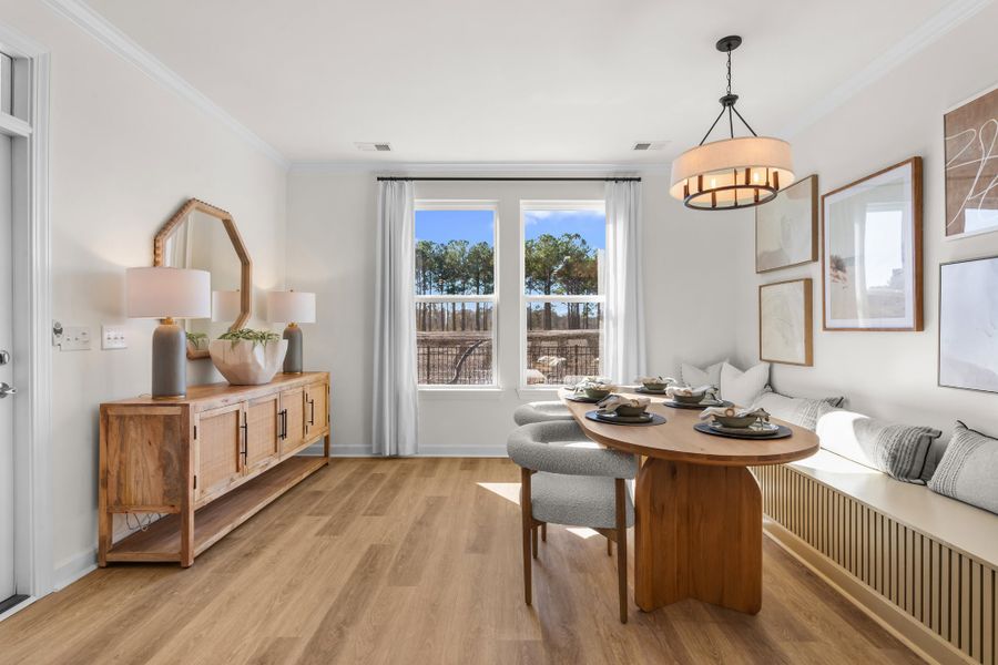 Representative furnished interior of a home built from the The Seashore Multigen by Chesapeake Homes in Coastal Club of the Carolinas, Calabash (Image 10).