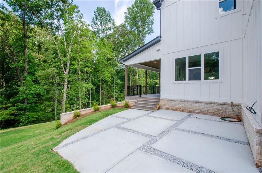 Exterior details and patio area of a home in , Hoschton (Image 34). Exterior details and patio area of a home in , Hoschton (Image 34).