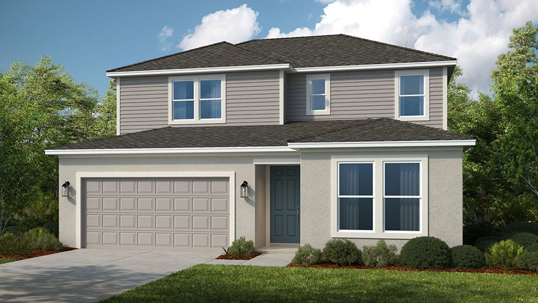 Representative exterior photo of a completed home built from the Montauk by Taylor Morrison in Westview, Kissimmee, FL (Image 4). Representative exterior photo of a completed home built from the Montauk by Taylor Morrison in Westview, Kissimmee, FL (Image 4).