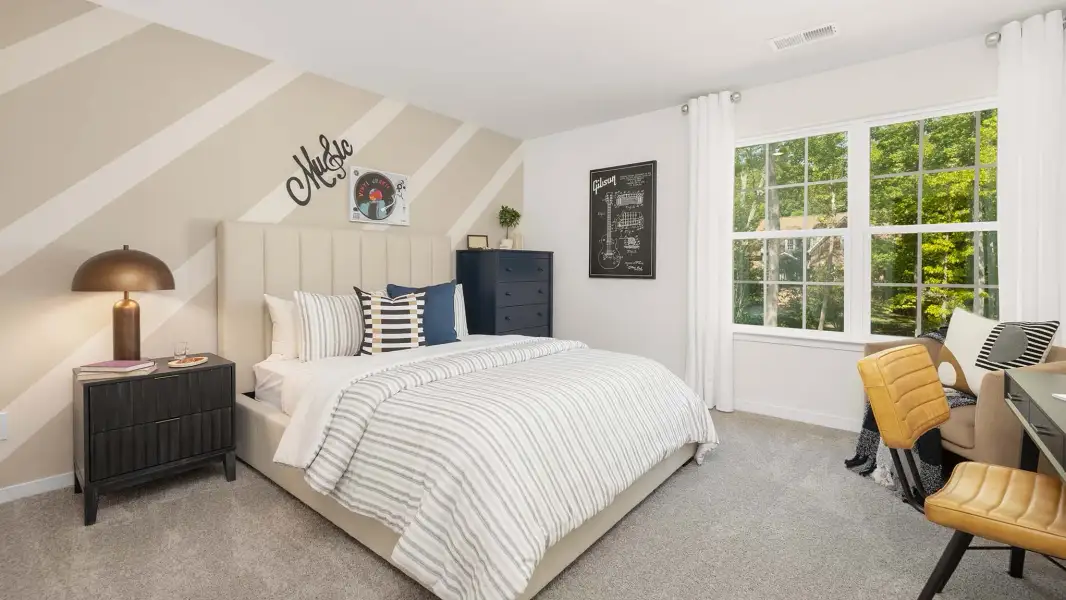 Furnished interior view inside a new home in Reedy Creek Preserve, Charlotte (Image 16).