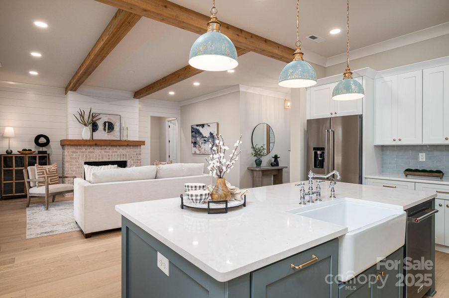 Furnished interior view inside a new home in , Belmont (Image 34).