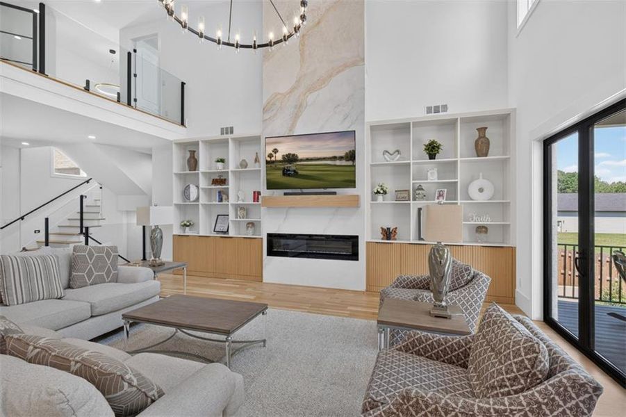 Furnished interior view inside a new home in , Buford (Image 76).
