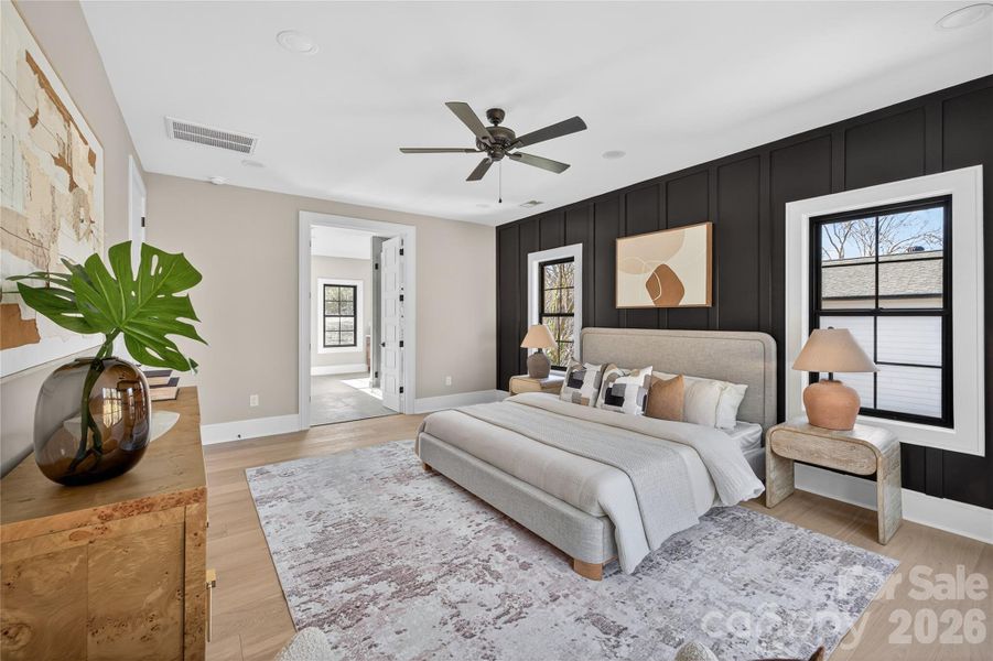 Furnished interior view inside a new home in , Charlotte (Image 19).