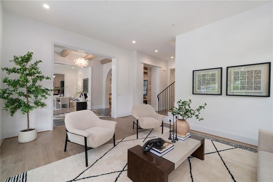 Furnished interior view inside a new home in , Atlanta (Image 48).
