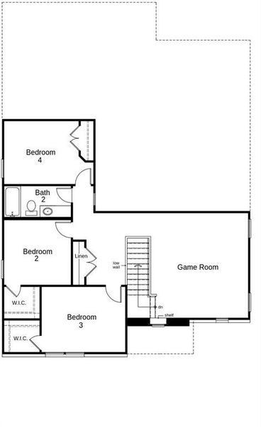 This plan features 4 bedrooms, 2 bath, 1 half bath, attached 2 car garage with over 2,500 square foot of living space.