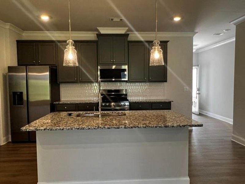 Furnished interior view inside a new home in Crofton Place Enclave, Snellville (Image 8). Furnished interior view inside a new home in Crofton Place Enclave, Snellville (Image 8).