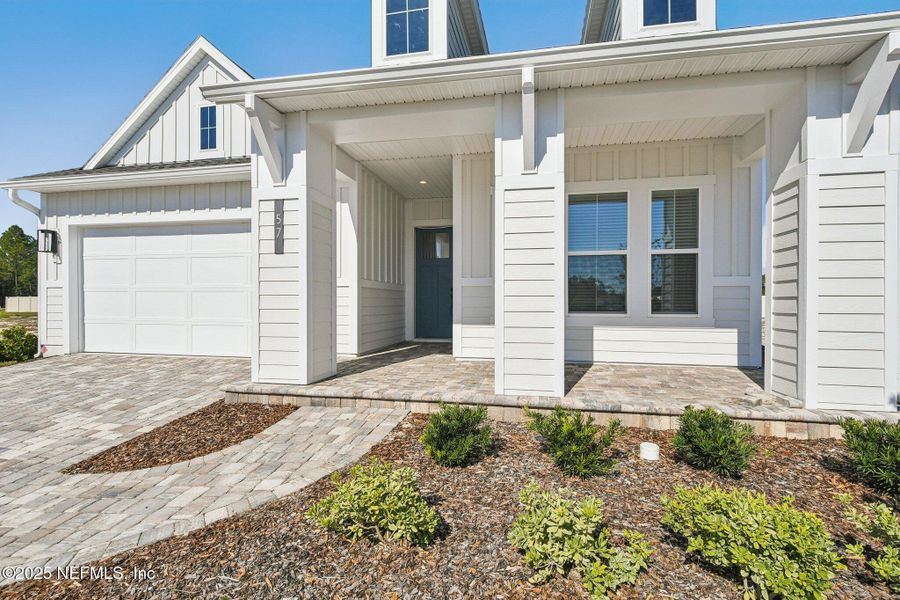 Exterior details and patio area of a home in Seabrook Village II, Ponte Vedra (Image 4). Exterior details and patio area of a home in Seabrook Village II, Ponte Vedra (Image 4).