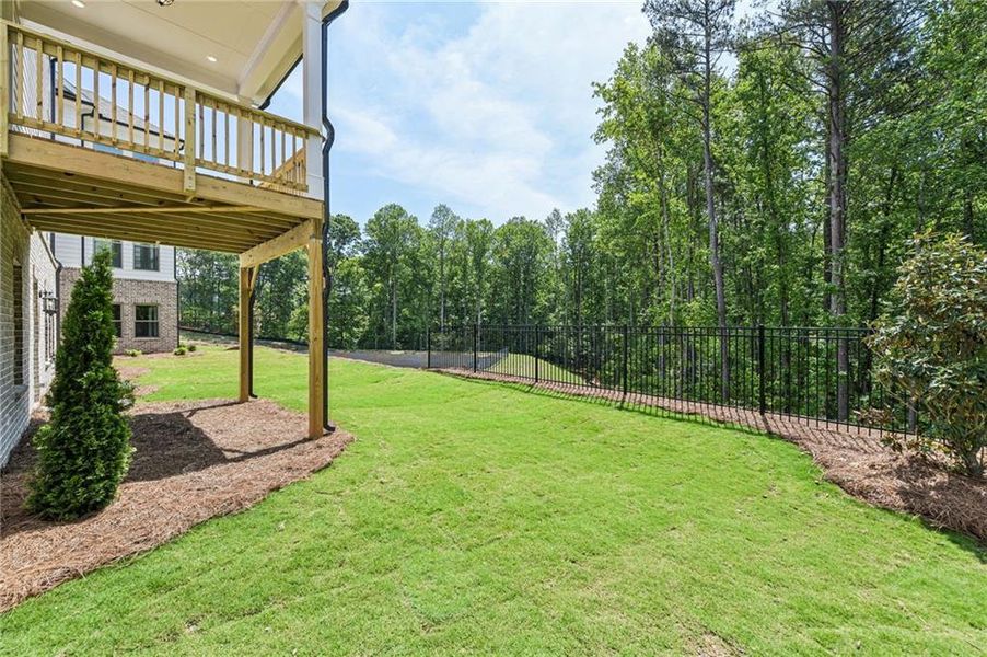 Exterior details and patio area of a home in Waterhaven, Cumming (Image 26).