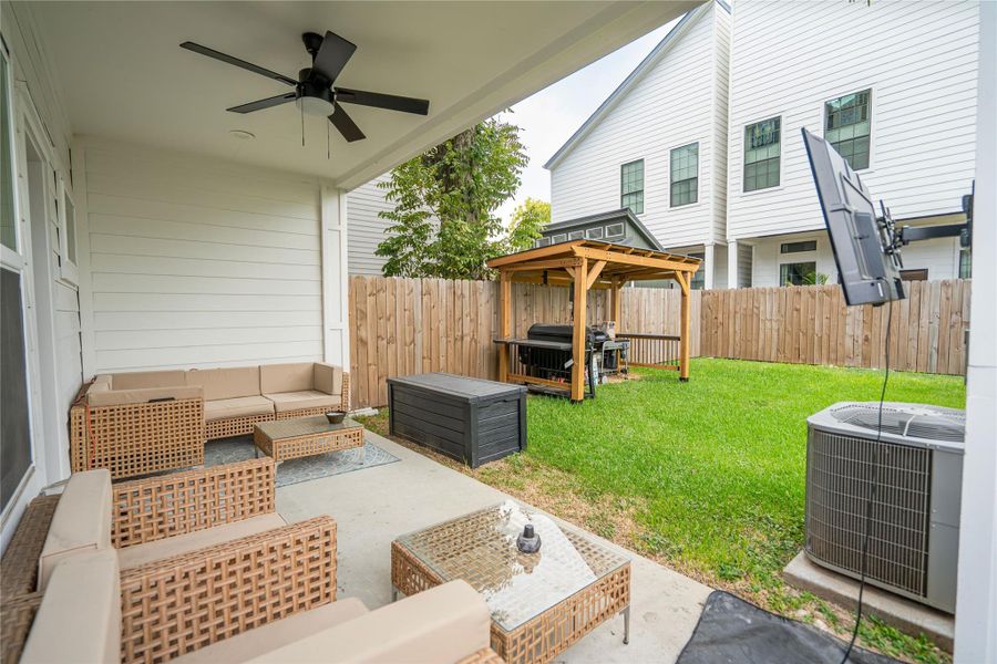 Downstairs patio Downstairs patio