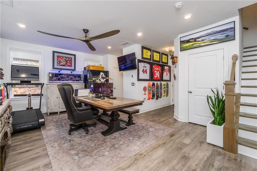 Furnished interior view inside a new home in Evanshire Single Family, Duluth (Image 5).