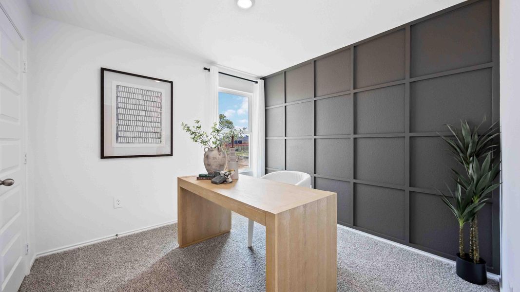 Furnished interior view inside a new home in Garver Heights, Houston (Image 6). Furnished interior view inside a new home in Garver Heights, Houston (Image 6).