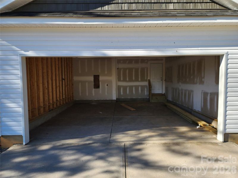 2 Car Garage w/ Door Opener