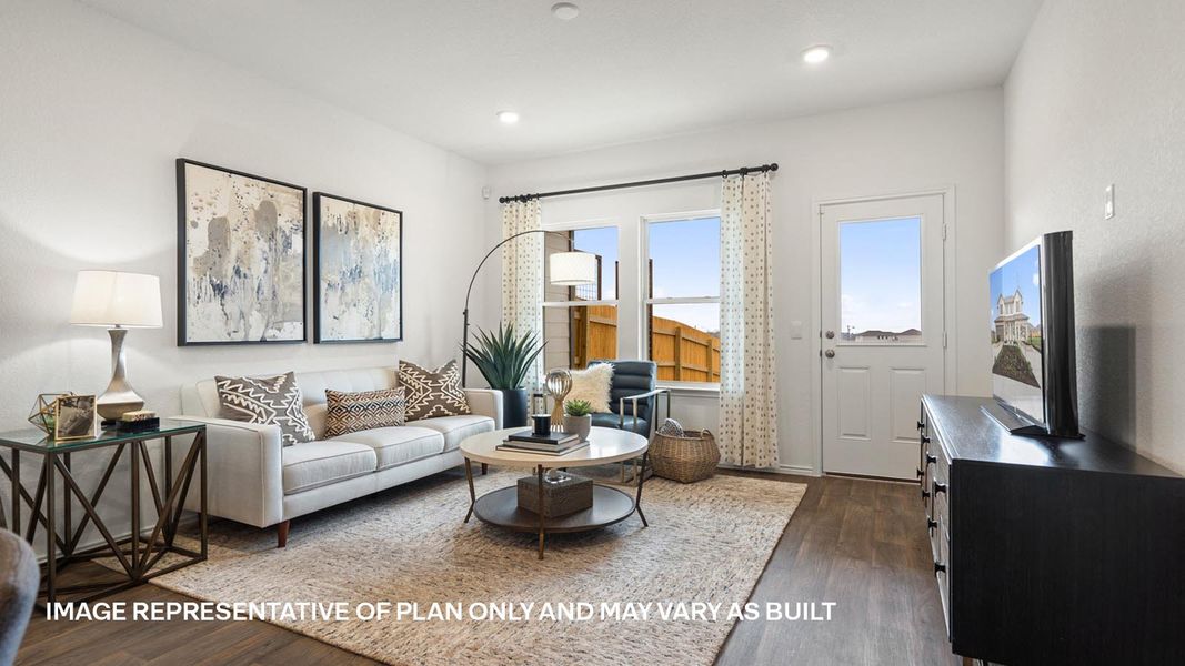 Furnished interior view inside a new home in Palomino, Manor (Image 8).