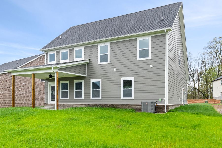 Representative exterior details of a home built from the Brayden by Rockwood Homes in Park at Oliver Farm, Clarksville (Image 3).